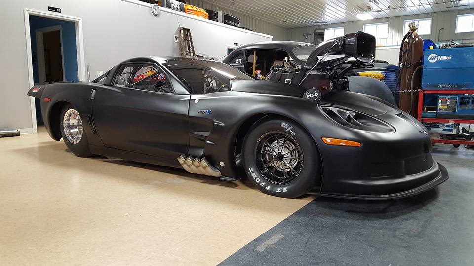 Kyle Huttel's New C6 Drag Radial Corvette by Xtreme Race Cars.